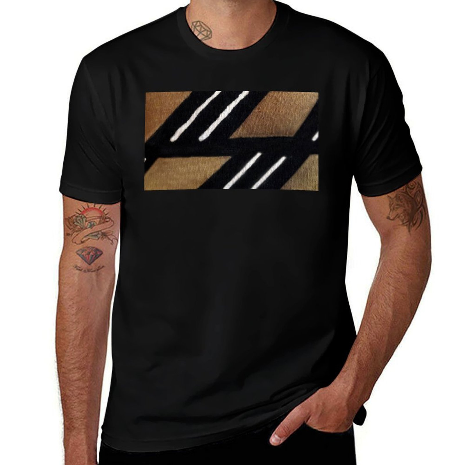 Mudcloth Print Top - African Mudcloth T-Shirt Stylish Graphic Short