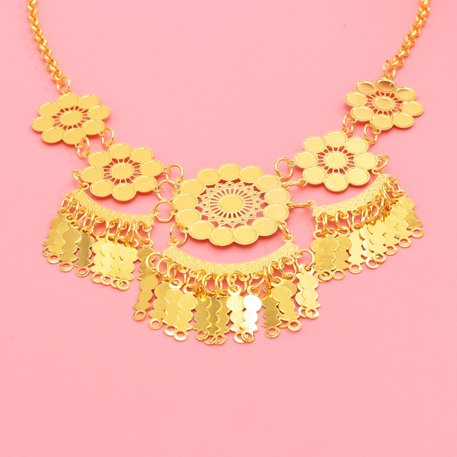 Hollow Carving Flower Pendants - Ethnic Fashion Dubai ulasan dan harga