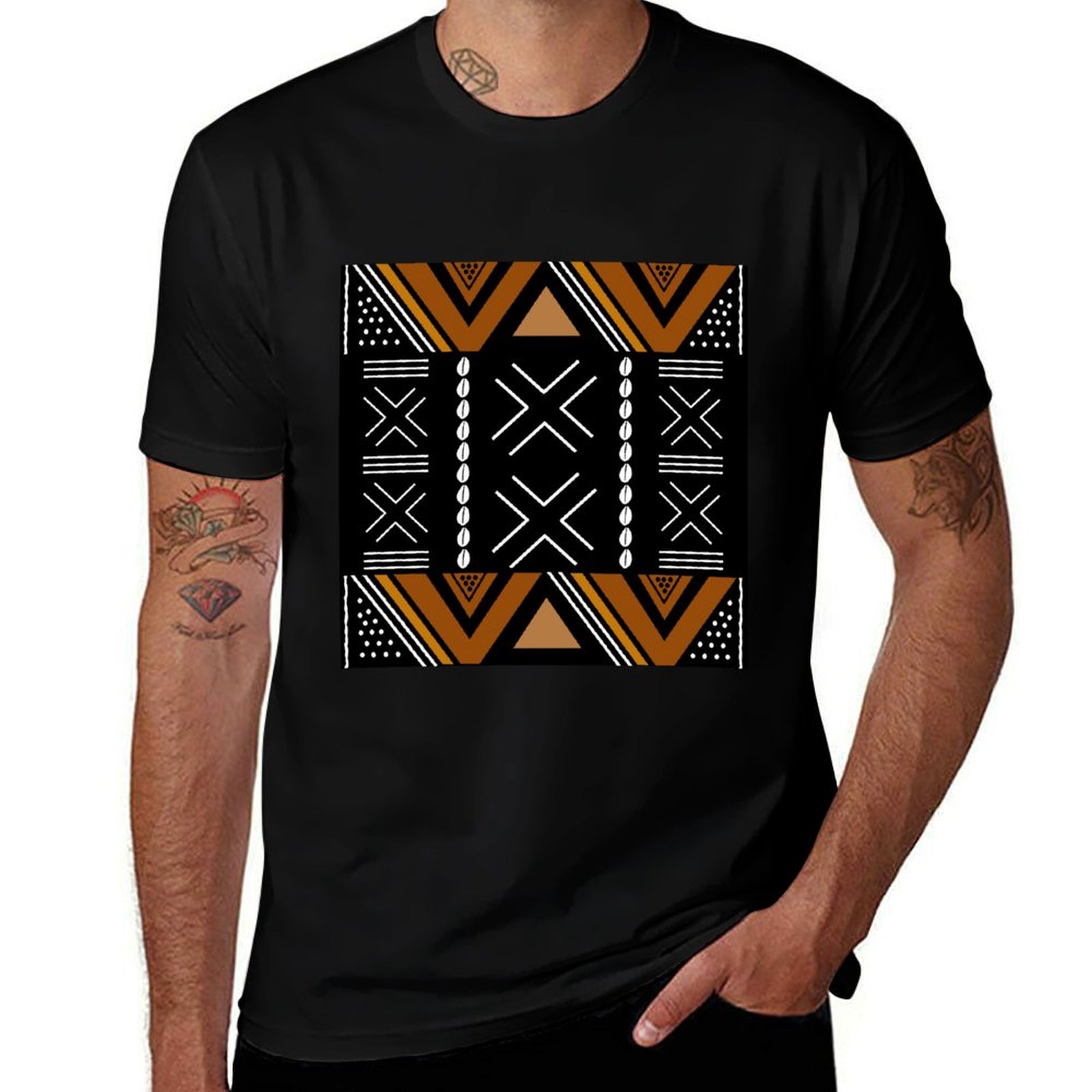 African Mud Cloth Bogolan Desi - Mudcloth Print Top ulasan dan harga