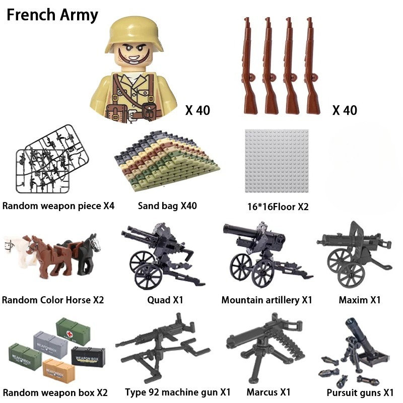 24PCS World War II military fi - Ethnic Fashion World ulasan dan harga