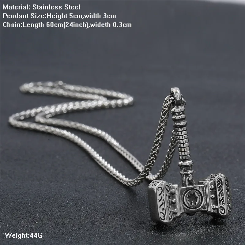 Thor Hammer Necklace NORRON Su - Ethnic Fashion World ulasan dan harga