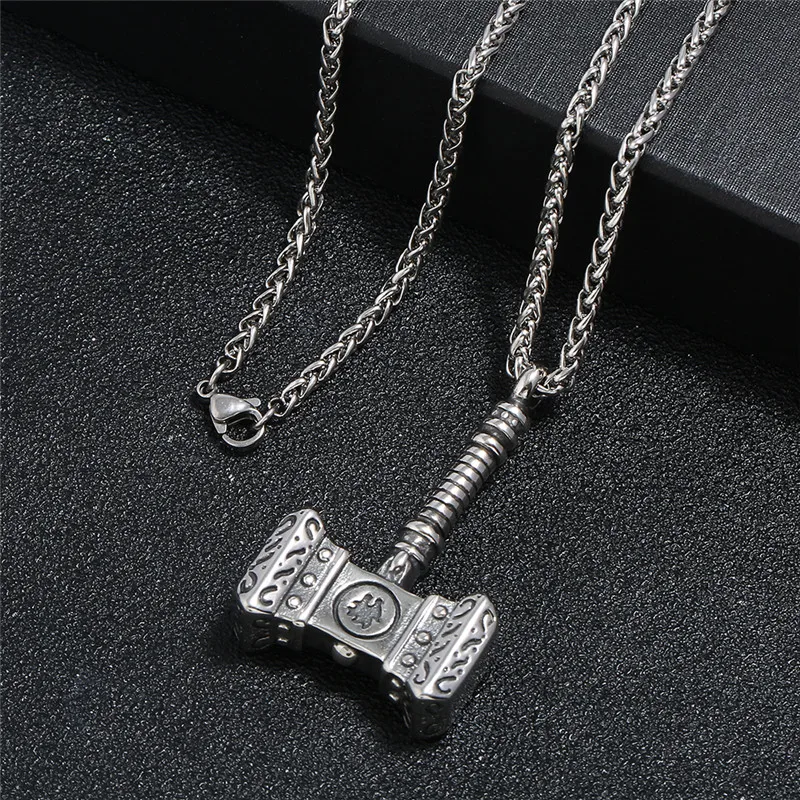 Thor Hammer Necklace NORRON Su - Ethnic Fashion World ulasan dan harga